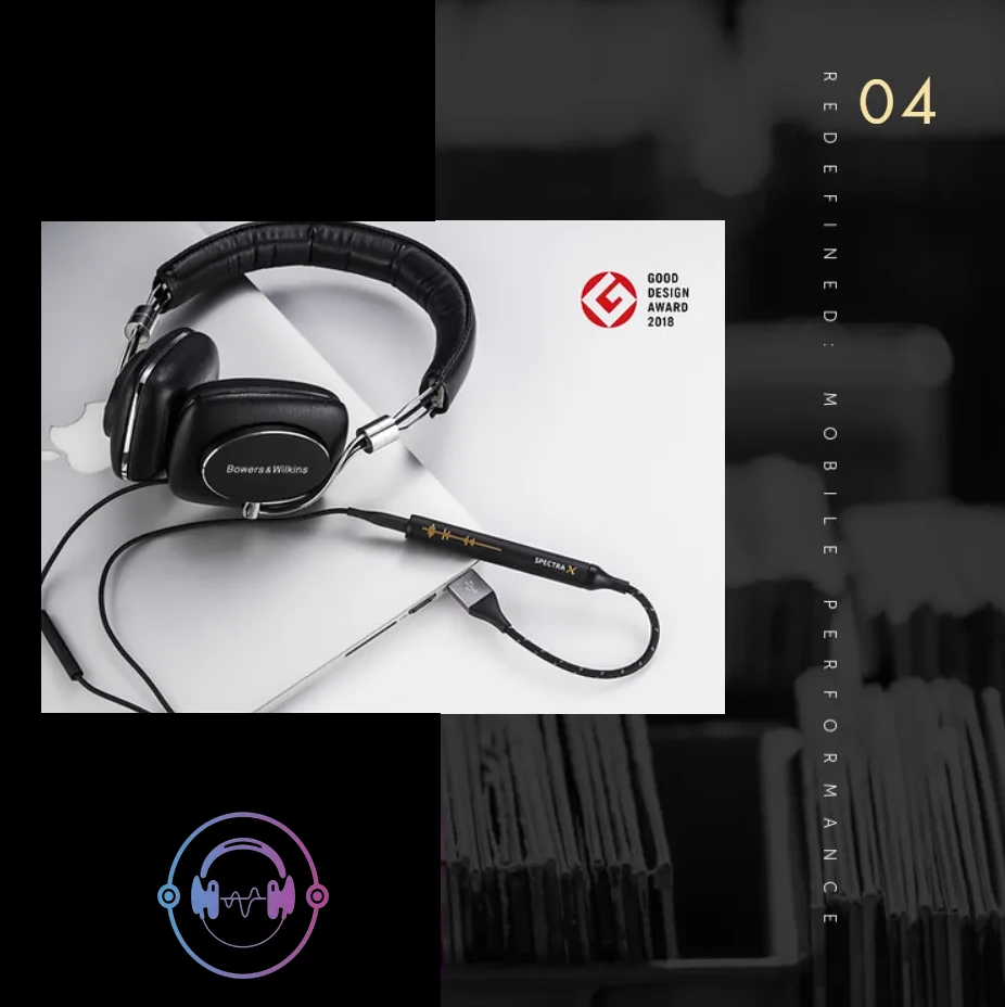 ESS SABRE DAC chip and Spectra X internal audio technology close-up