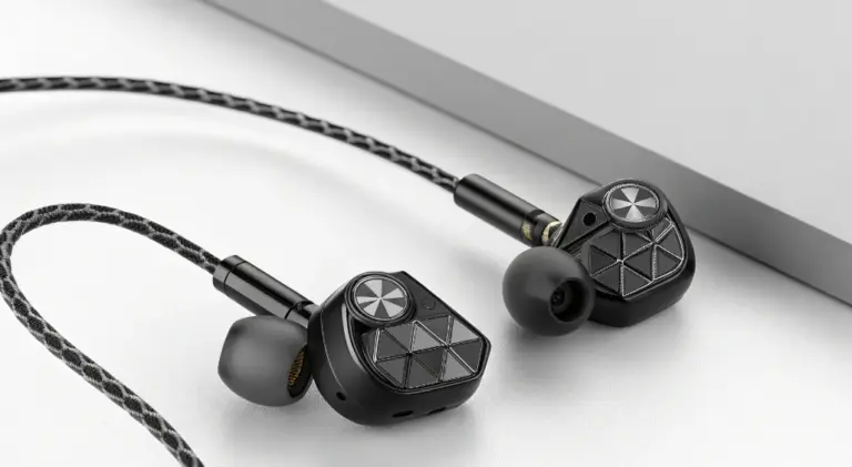 Best IEMs for gaming shown as black wired in-ear monitors, introducing a 2026 guide to soundstage, imaging, comfort, and value for competitive and immersive play.
